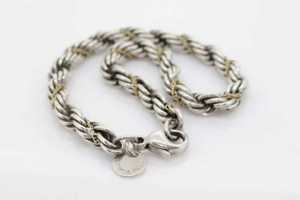 Tiffany & Co. Bracelet. Rope Love Knot Sterling S… - image 8