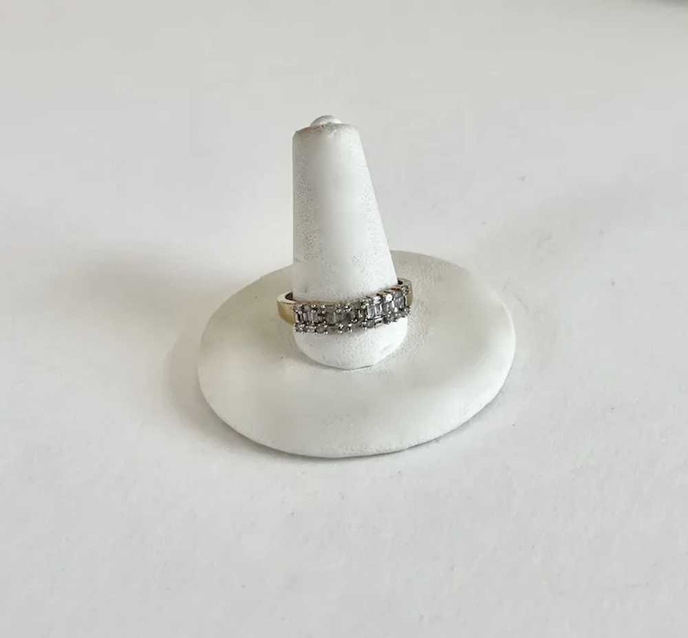 10K Gold Ring - Diamonds - image 12