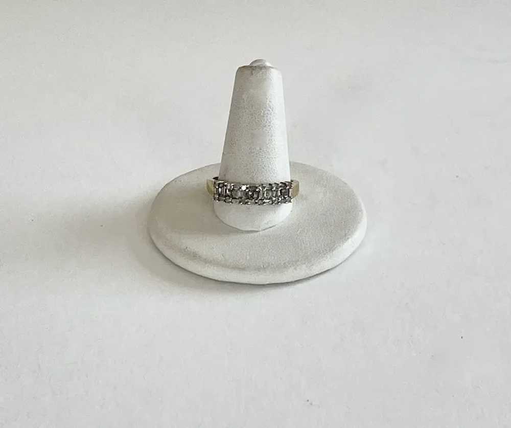 10K Gold Ring - Diamonds - image 3