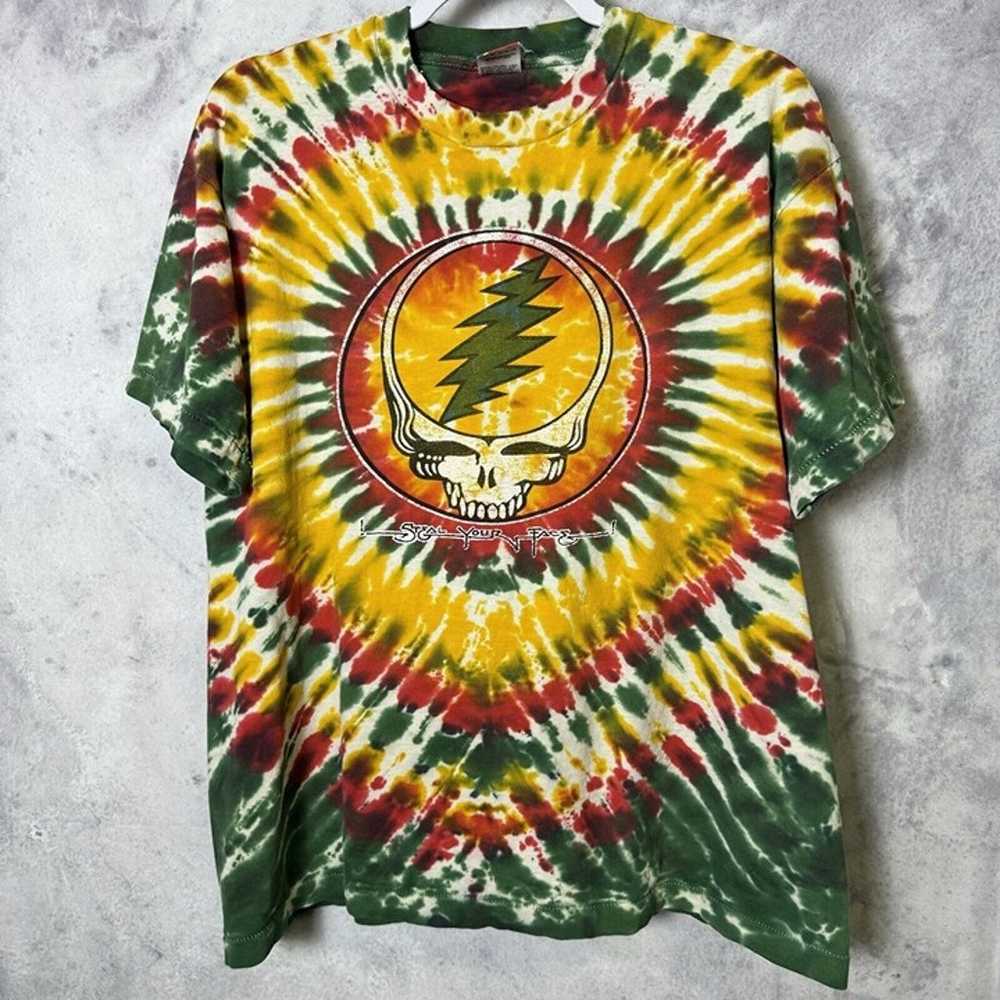 Vintage 90s Grateful Dead T Shirt Mens XL Tie Dye… - image 1