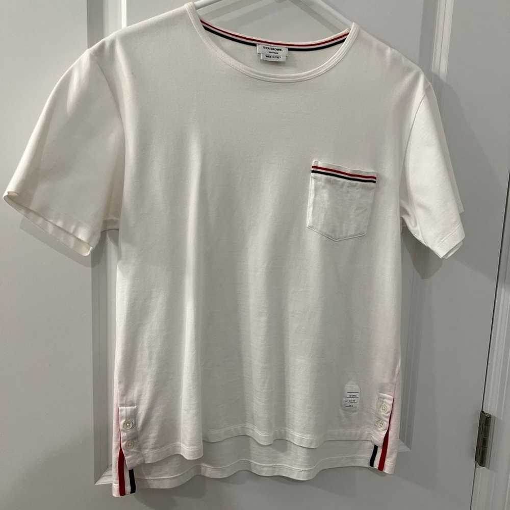 Thom Browne White T shirt - Size 2 - image 1