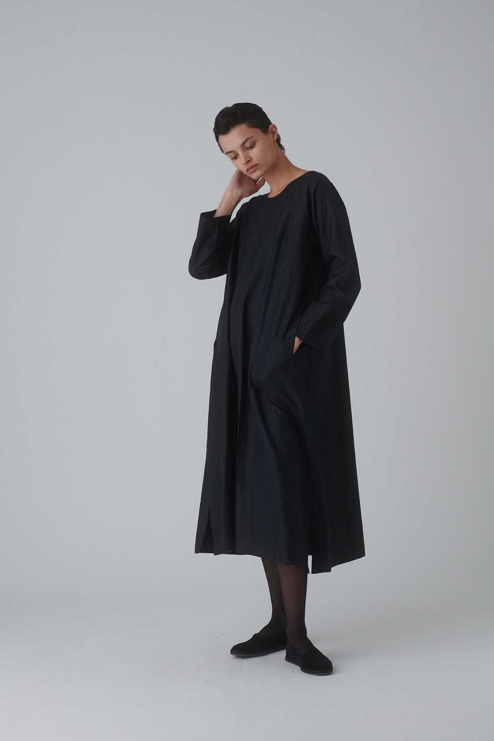 Eskandar Black Silk Dress - image 1