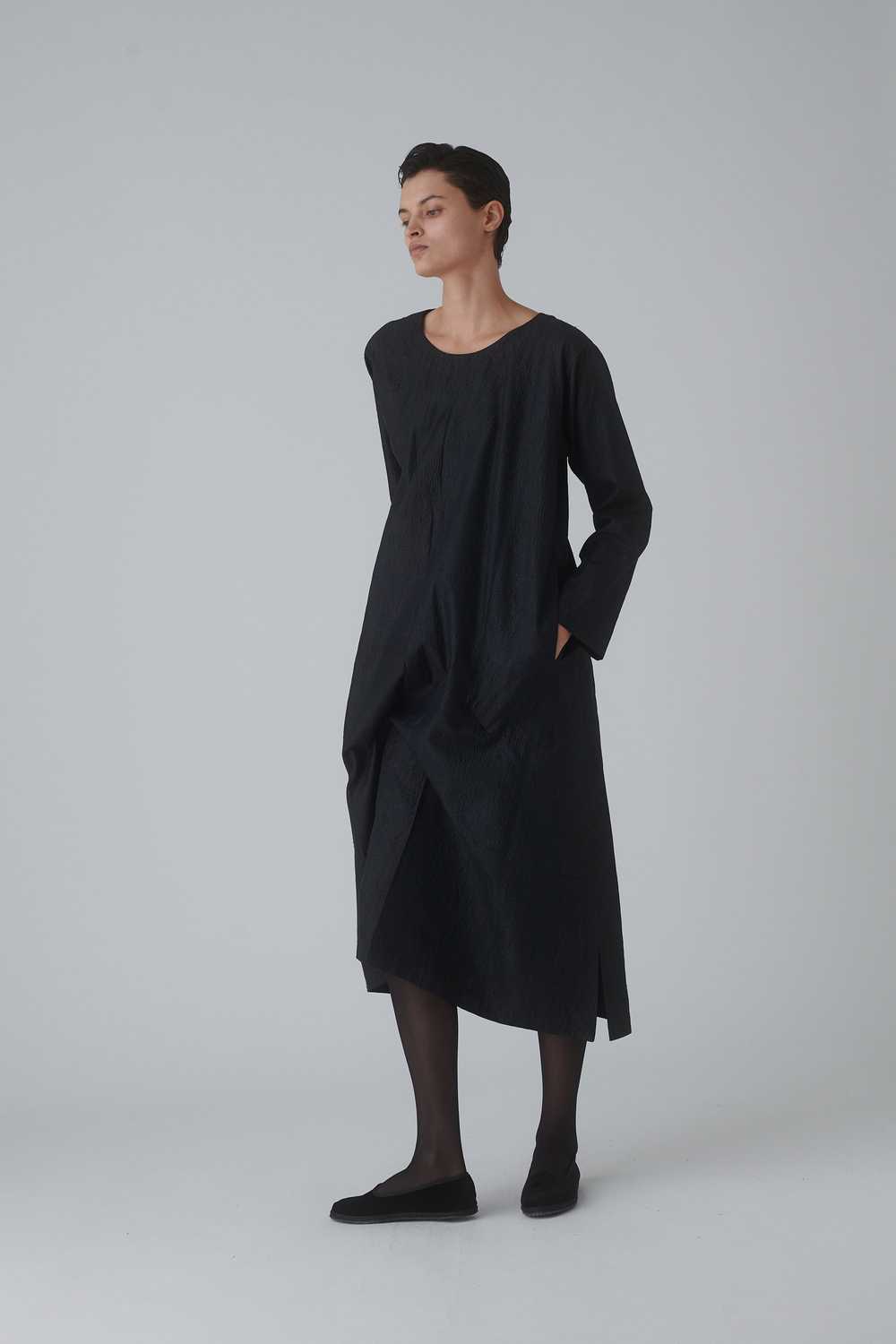 Eskandar Black Silk Dress - image 3