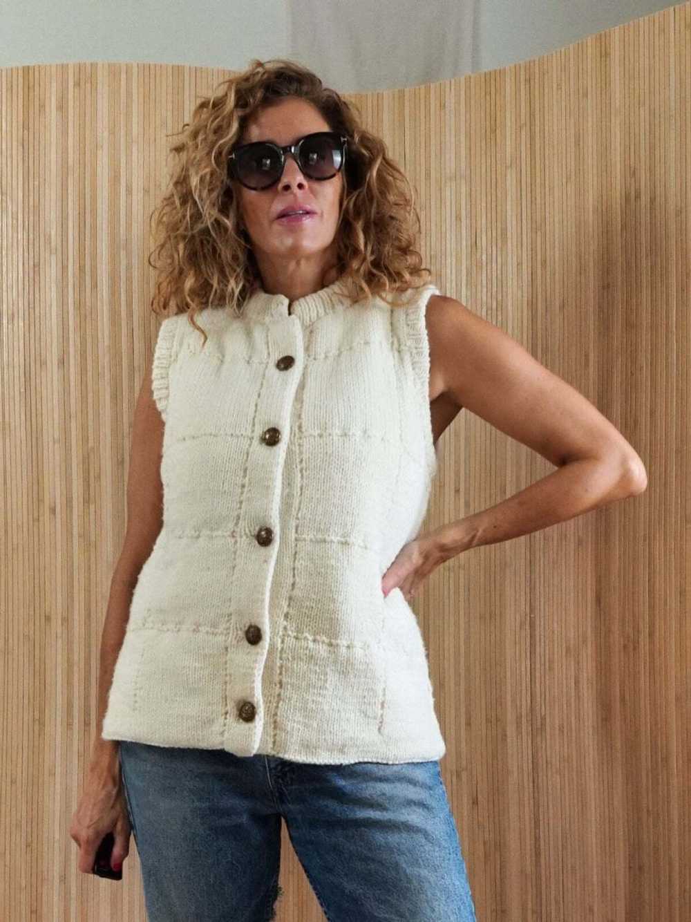 No tag 70's Chunky Sweater Vest (No Tag) | Used,… - image 2