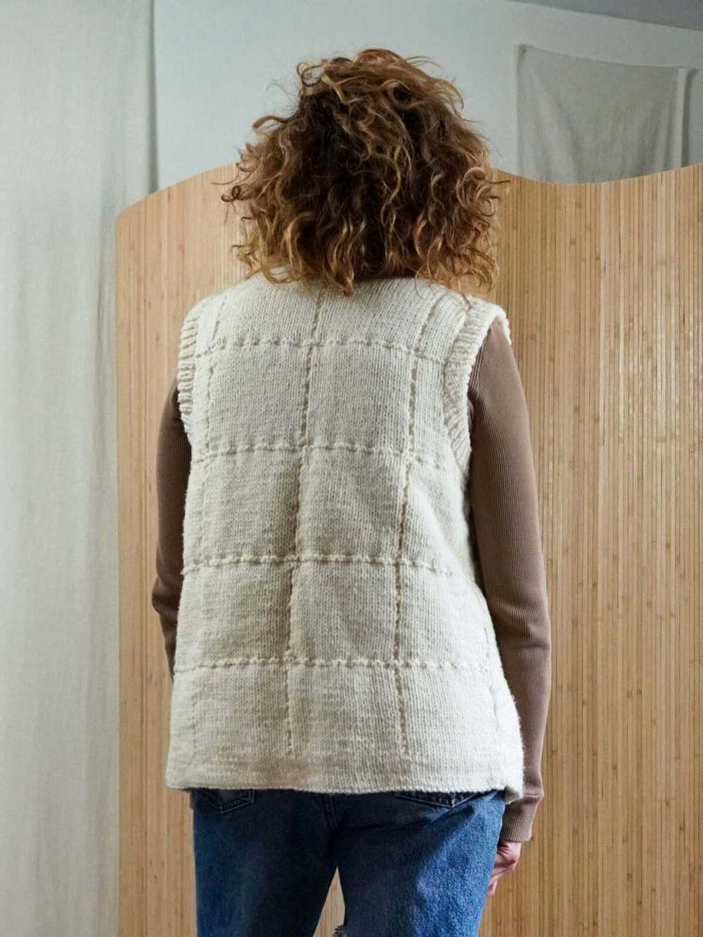 No tag 70's Chunky Sweater Vest (No Tag) | Used,… - image 6
