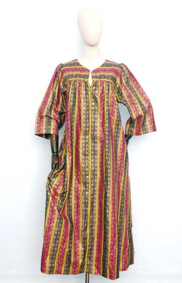sale / Krist Gudnason Gold Maxi Dress / 1980s