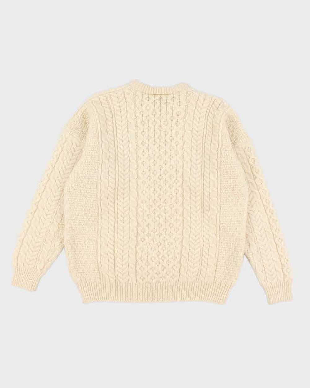 Vintagte 90s Carraig Donn Aran Wool Jumper - L - image 2