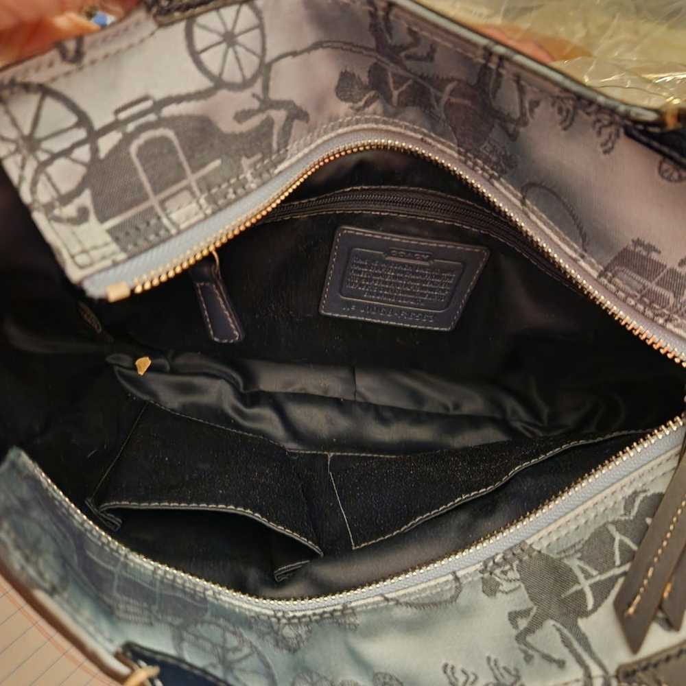 Like New Vintage Rare Coach Shoulder Bag Purse Lg - image 9