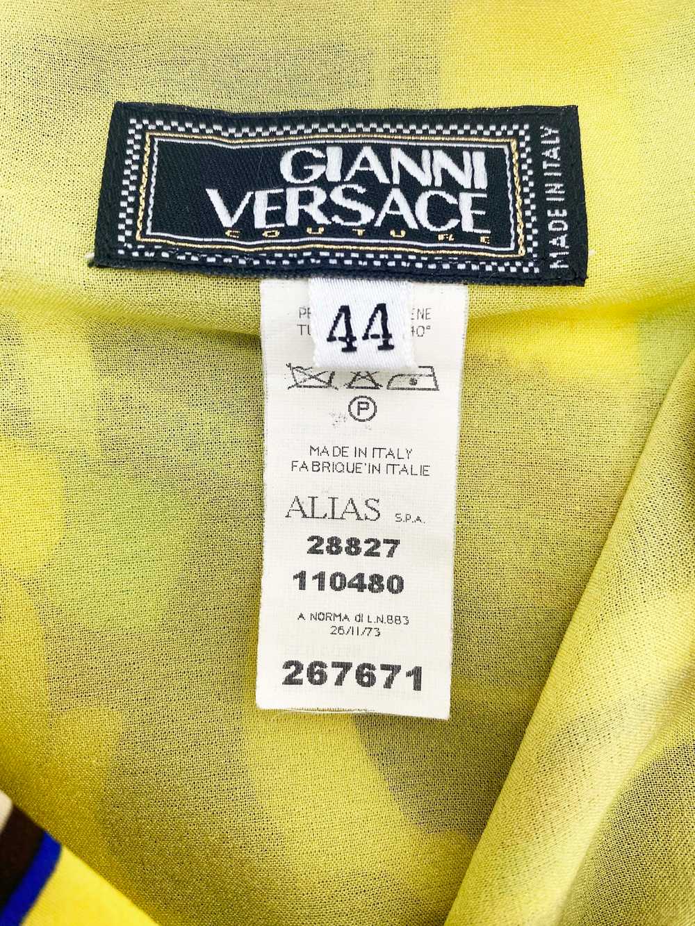 Gianni Versace S/S 2003 striped silk skirt - image 3