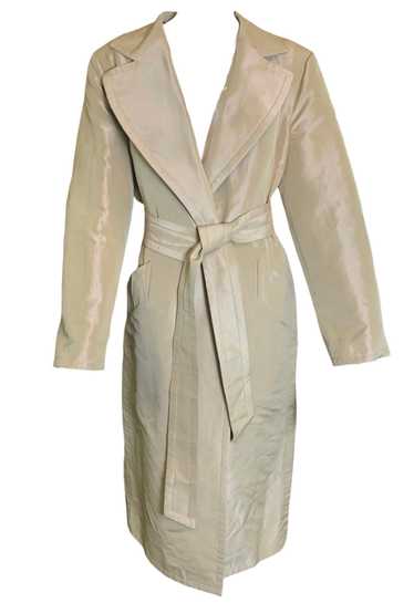 Gianfranco Ferre 1990s Sand Colored Wrap Trench Co