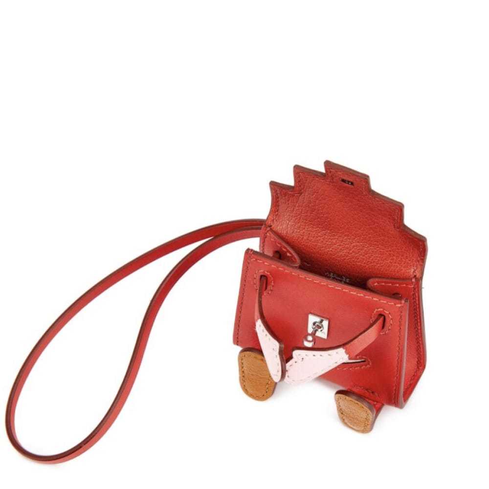 Hermès Kelly leather bag charm - image 3