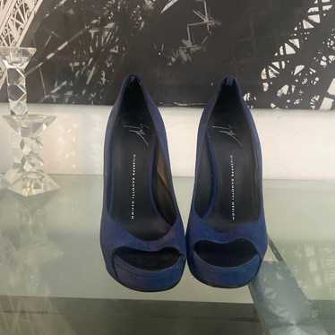 Dark Blue High Heels - image 1
