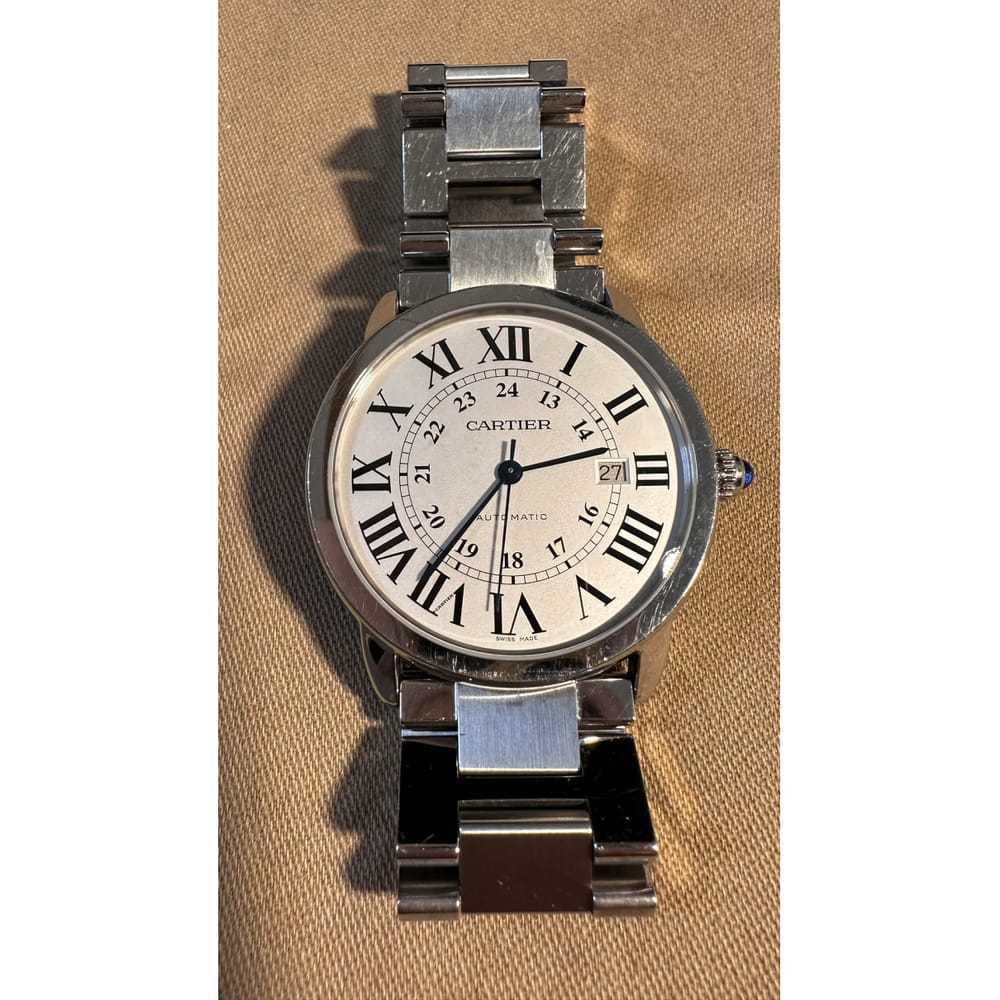Cartier Ronde Solo silver watch - image 8