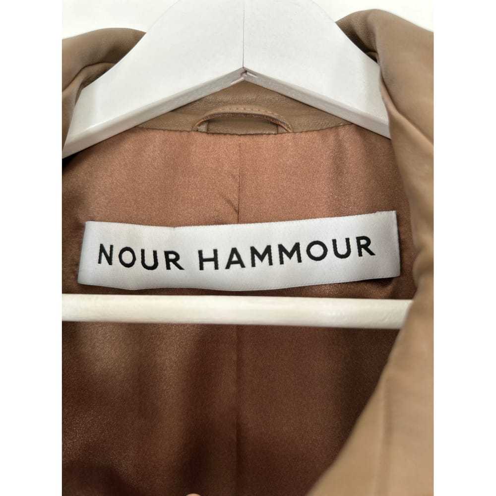 Nour Hammour Leather coat - image 4