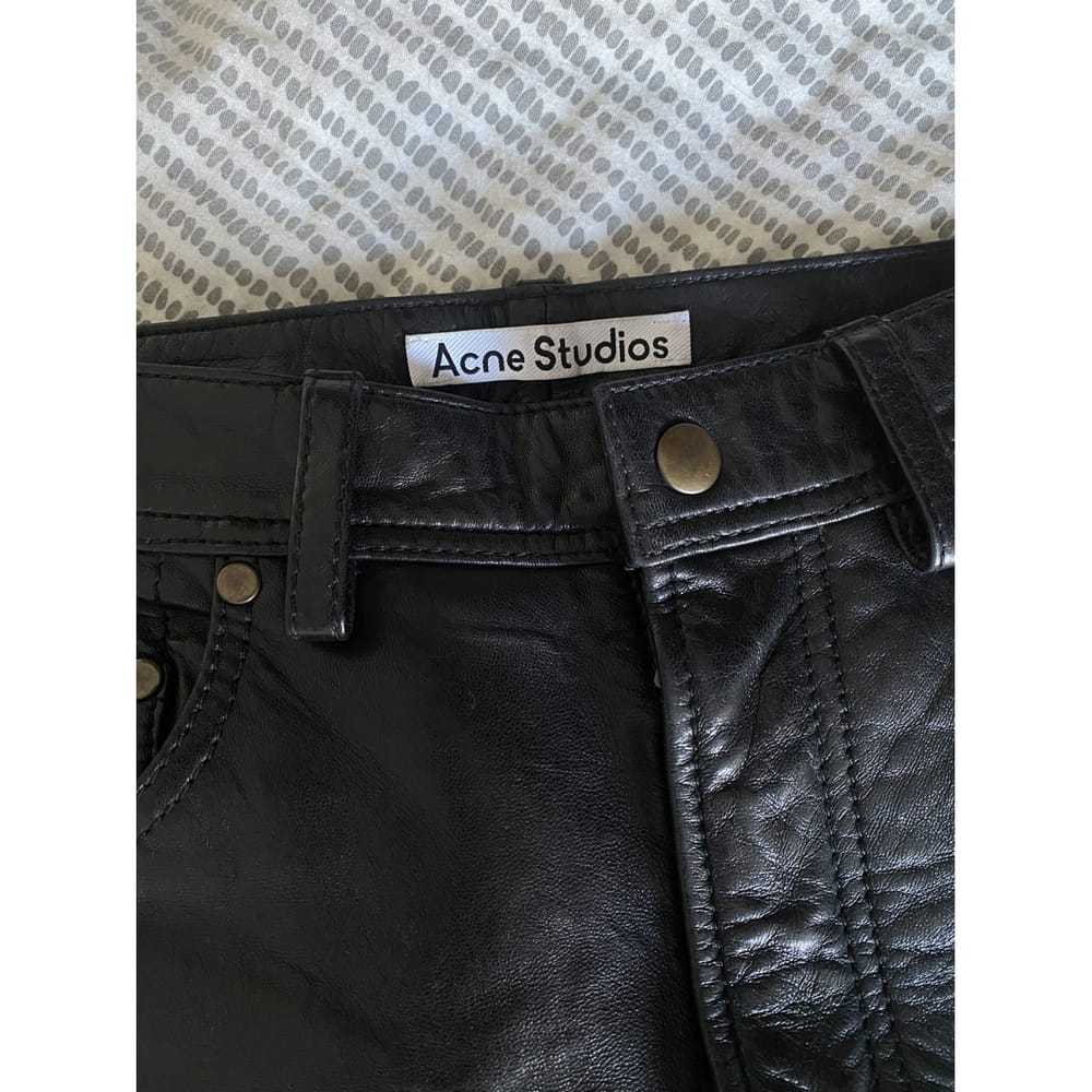 Acne Studios Leather straight pants - image 2
