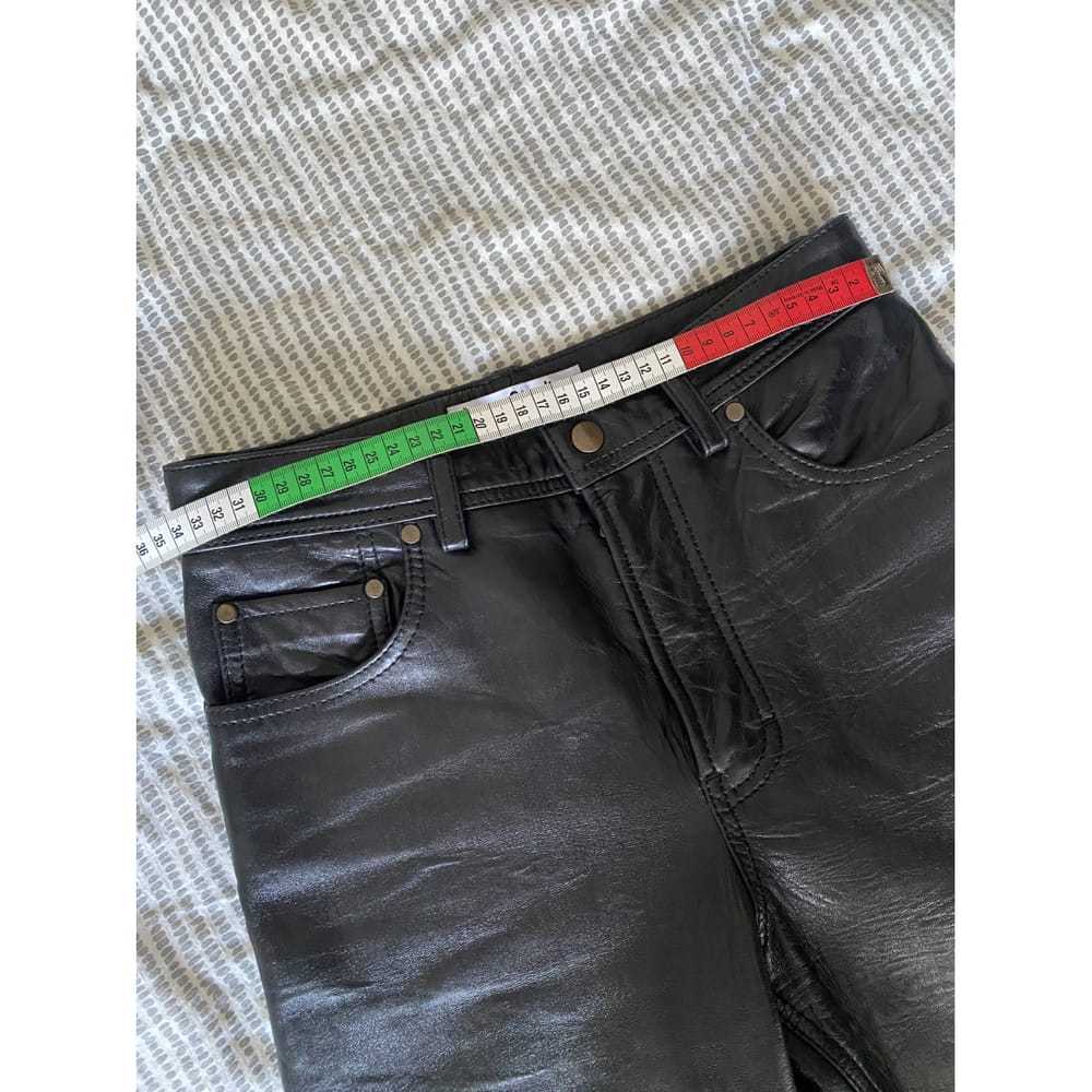 Acne Studios Leather straight pants - image 7