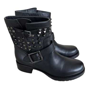 Valentino Garavani Rockstud leather biker boots - image 1