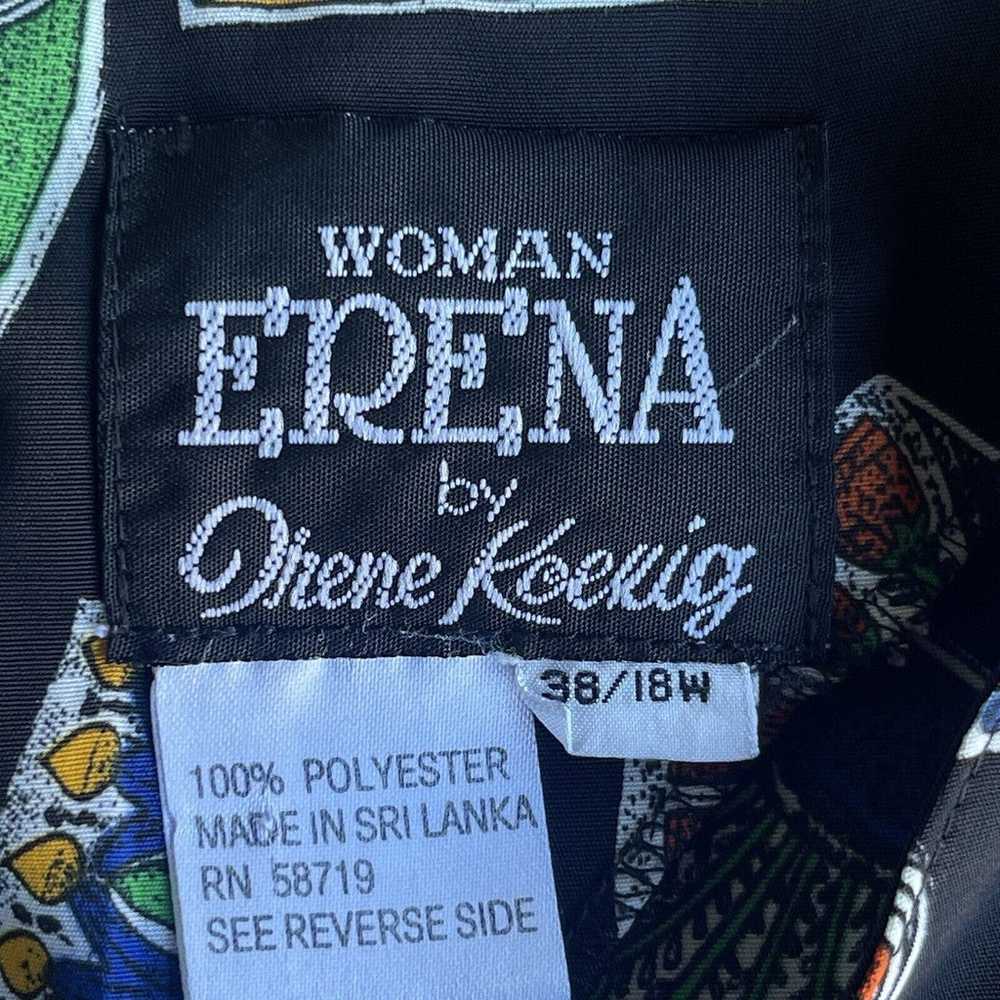 Vintage Erena Blouse Womens Plus Size 18W Black P… - image 4