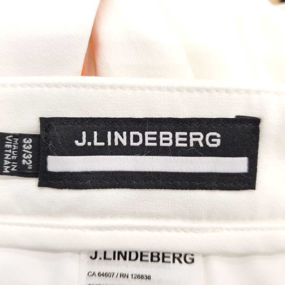 J. Lindeberg Men White/ Orange Striped Golf Pants… - image 3