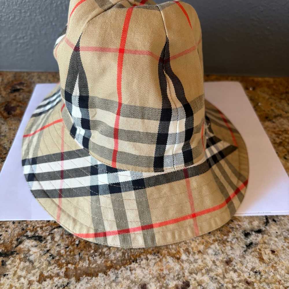Burberry vintage preowned Bucket Hat reversible B… - image 1