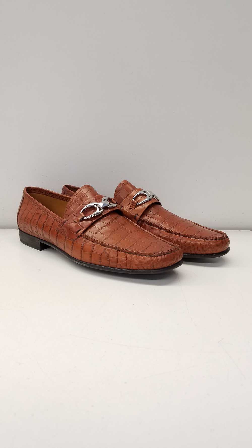 Men's Right Bank Shoe Co. Italy Brown Homme Slip … - image 3