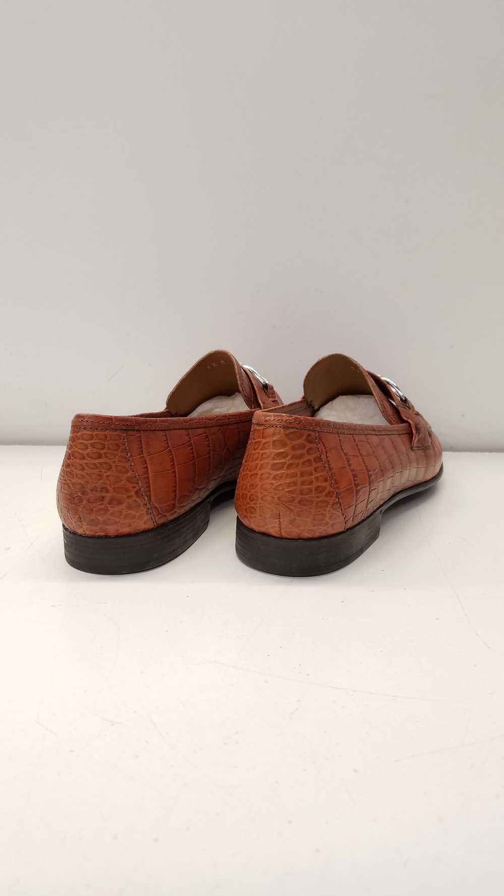 Men's Right Bank Shoe Co. Italy Brown Homme Slip … - image 4