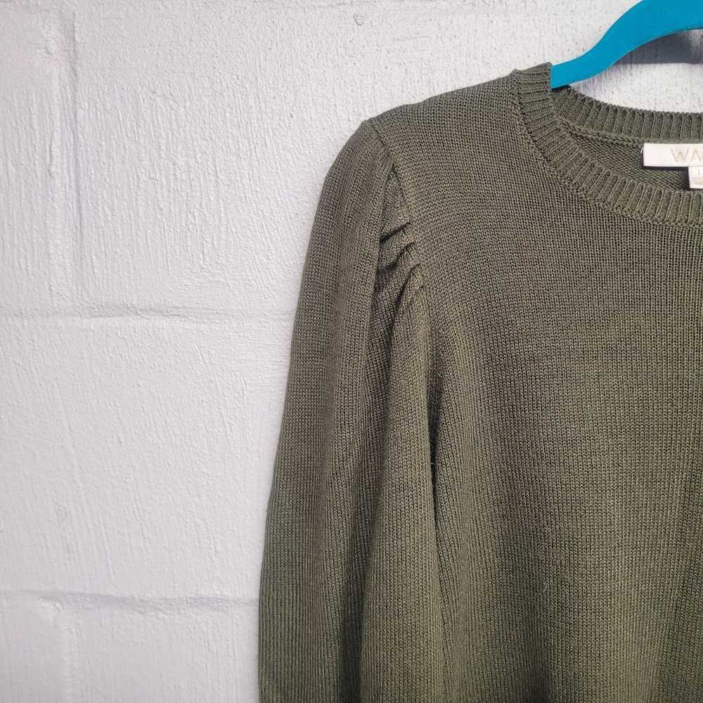 WAYF-Vintage 80's look/style Green Sweater dress … - image 3