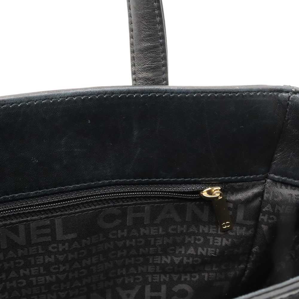 CHANEL Chocolate Bar Coco Mark Tote Bag Handbag S… - image 6