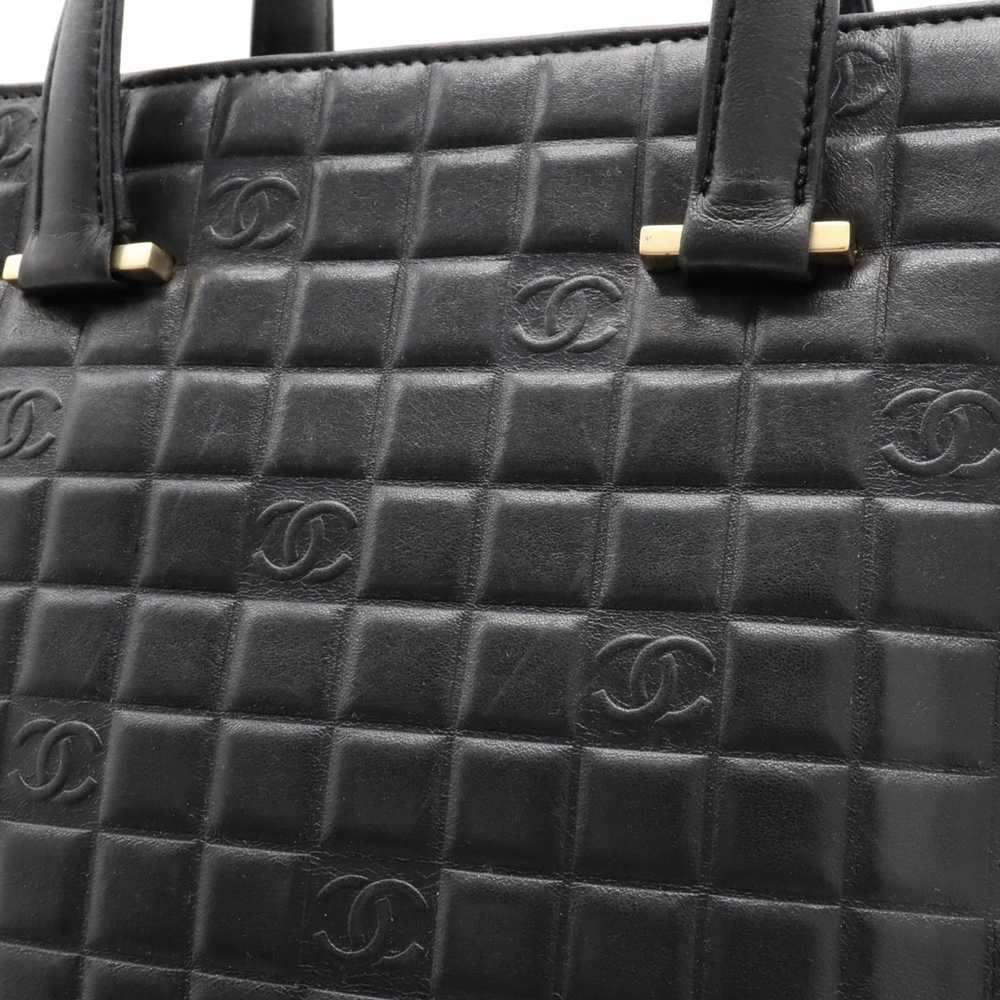 CHANEL Chocolate Bar Coco Mark Tote Bag Handbag S… - image 8