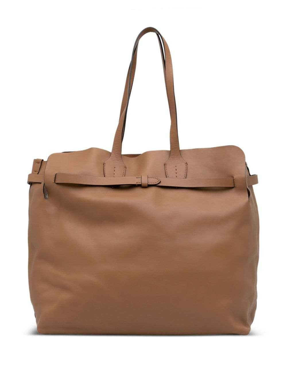 Burberry Pre-Owned Belt leather tote bag - Brown - image 2