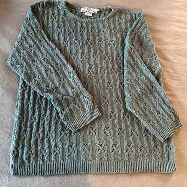 Vintage Orvis spring Cotton Sweater - image 1