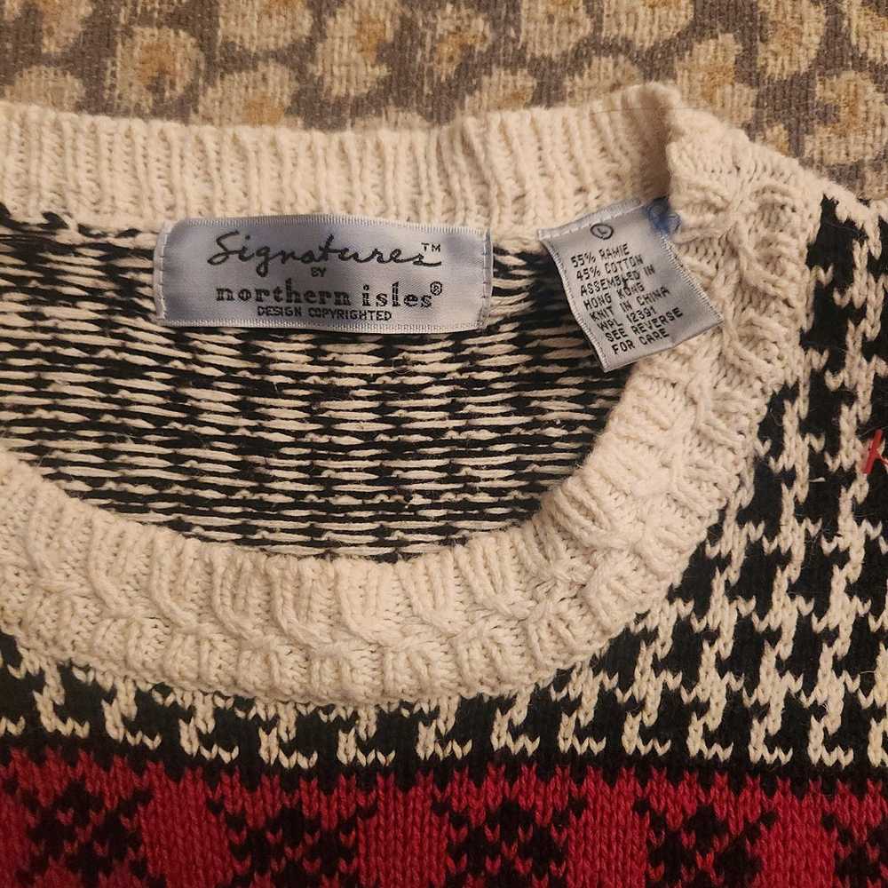 Vintage Scottie Dog Heart Sweater - image 3