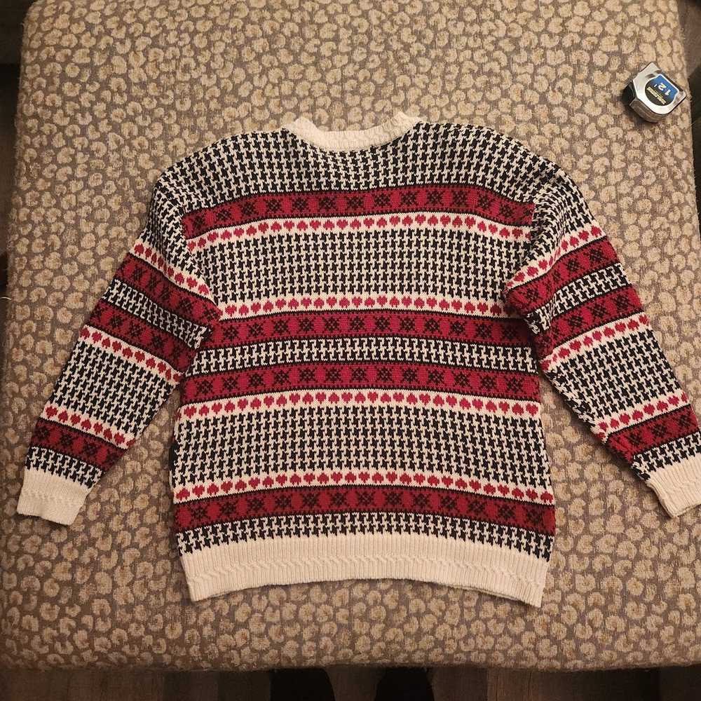Vintage Scottie Dog Heart Sweater - image 9