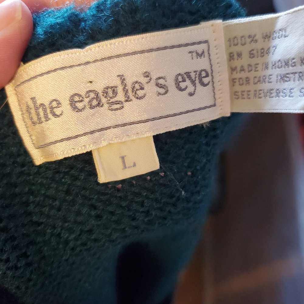 Vintage eagle's eye knit sweater vest - image 3