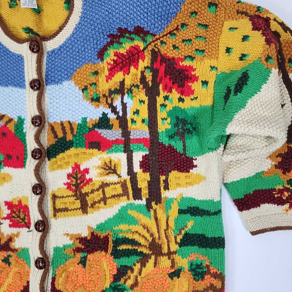 Vintage Cardigan Bay Fall Harvest Knit Cardigan S… - image 4