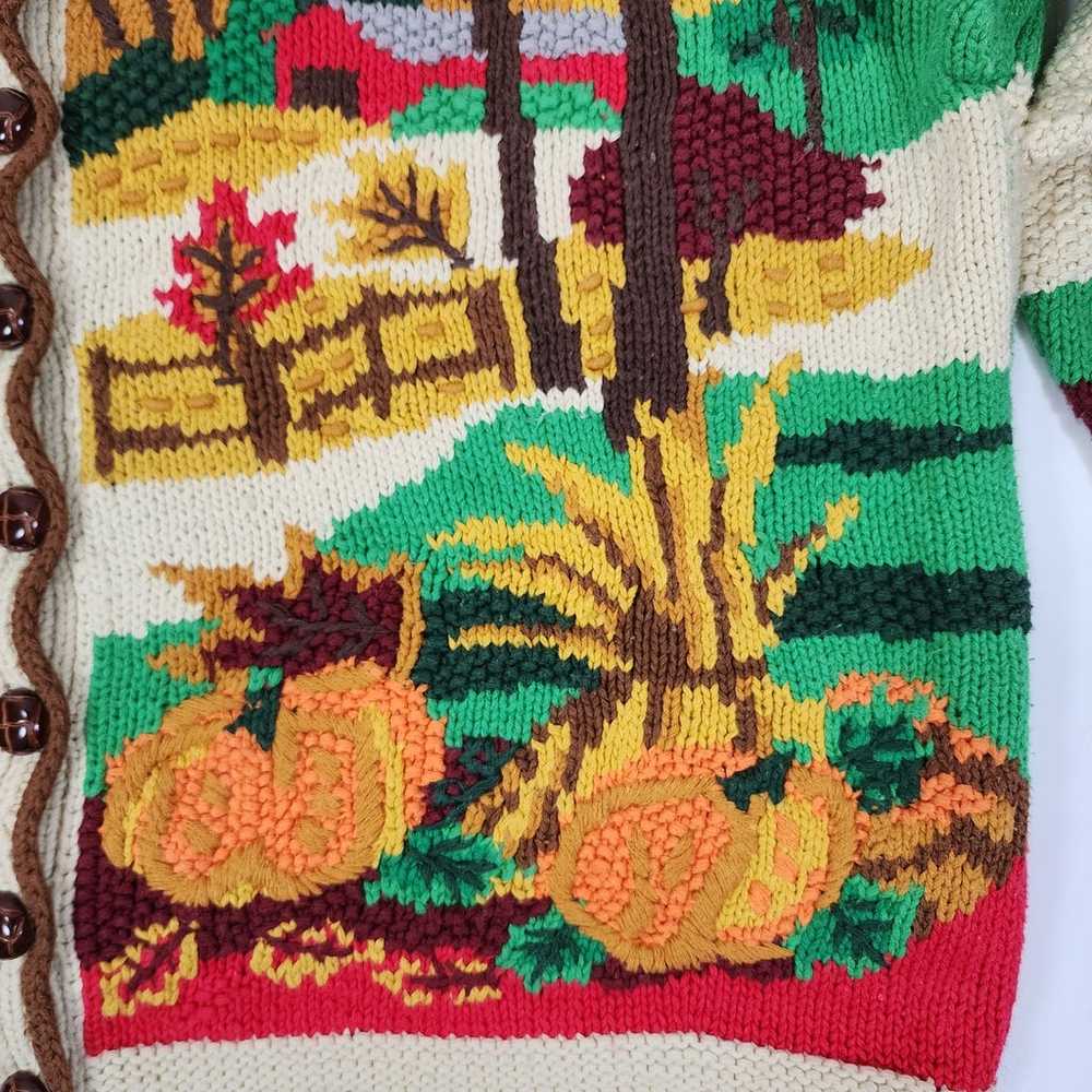 Vintage Cardigan Bay Fall Harvest Knit Cardigan S… - image 5