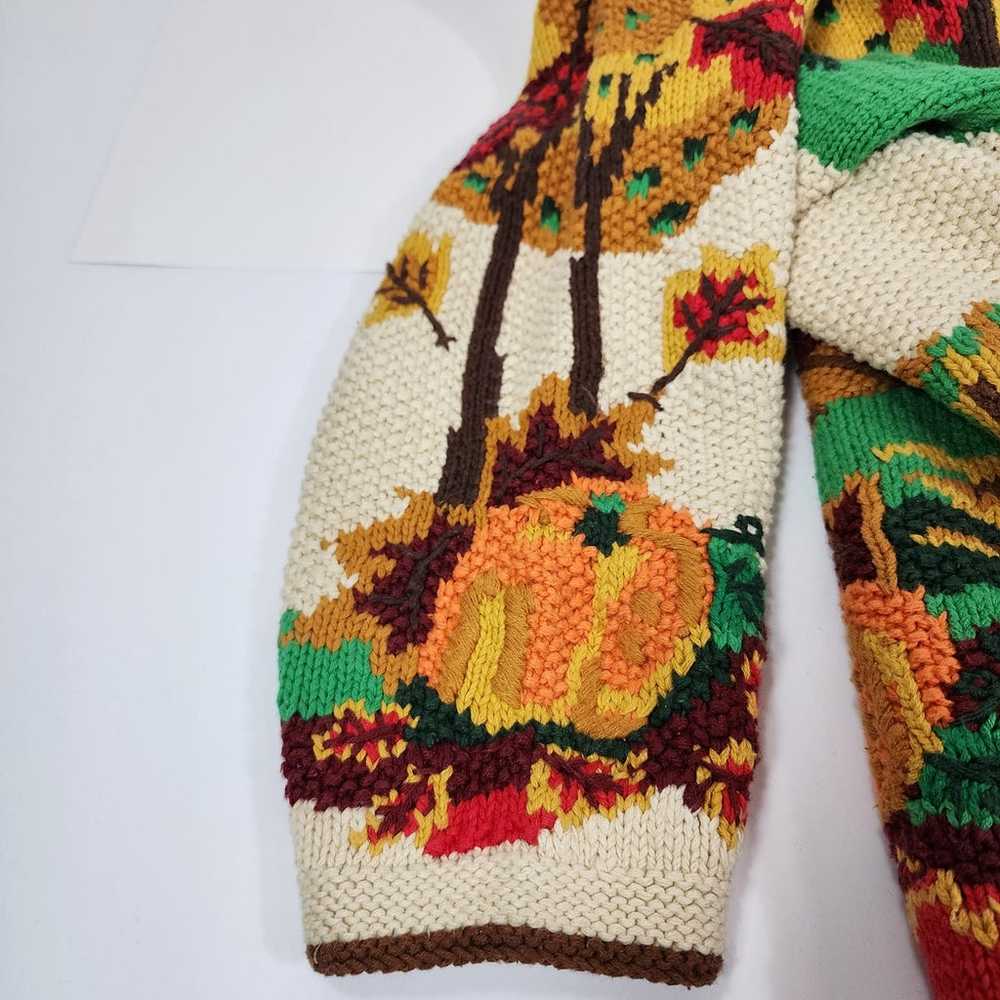 Vintage Cardigan Bay Fall Harvest Knit Cardigan S… - image 7