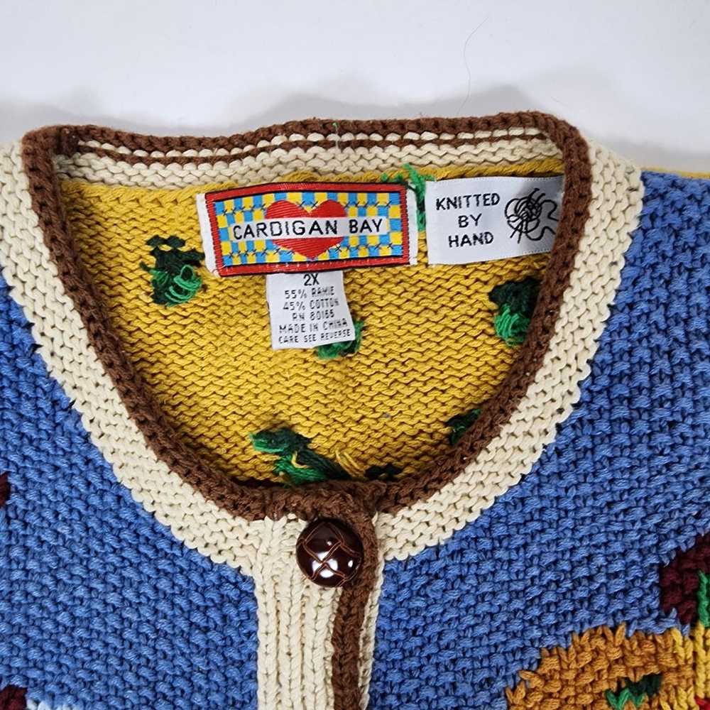 Vintage Cardigan Bay Fall Harvest Knit Cardigan S… - image 8