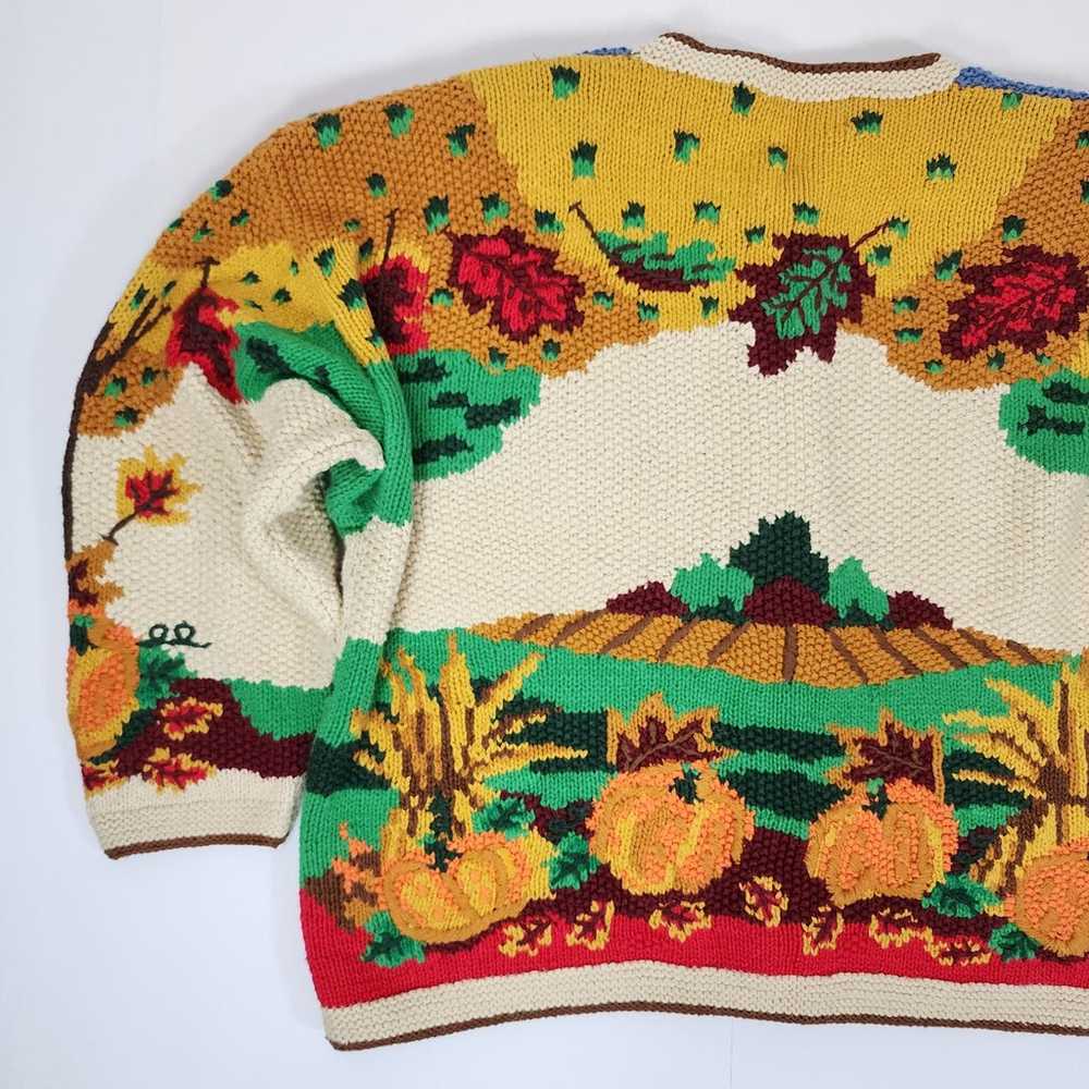 Vintage Cardigan Bay Fall Harvest Knit Cardigan S… - image 9