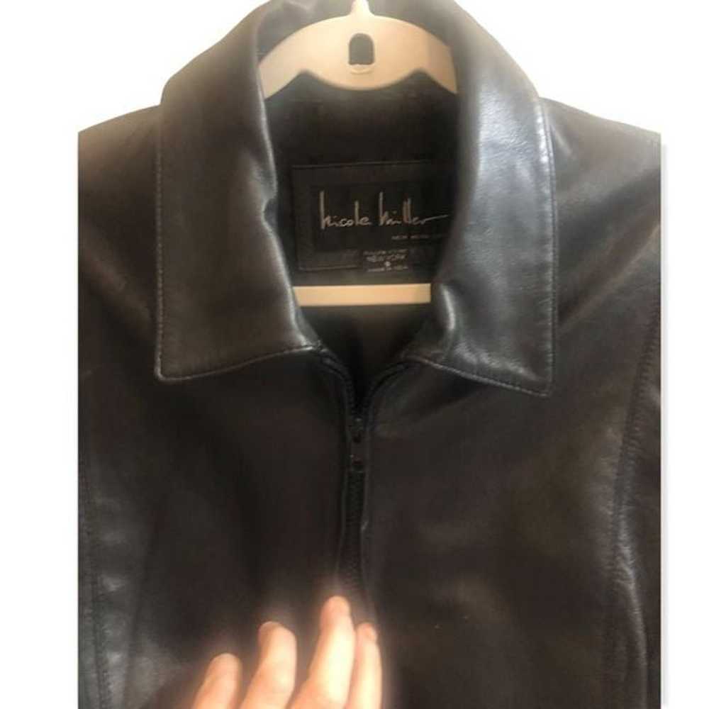 Vintage Black Leather Blazer - image 3