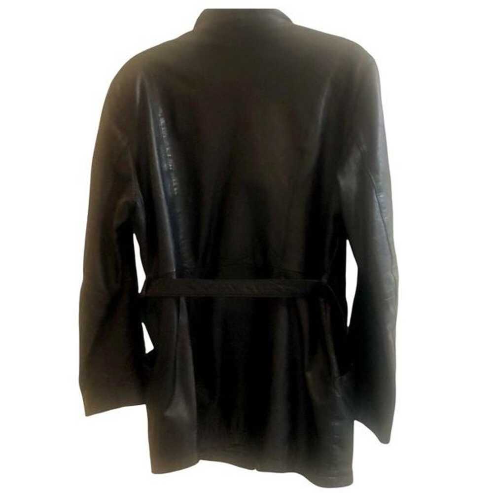 Vintage Black Leather Blazer - image 4
