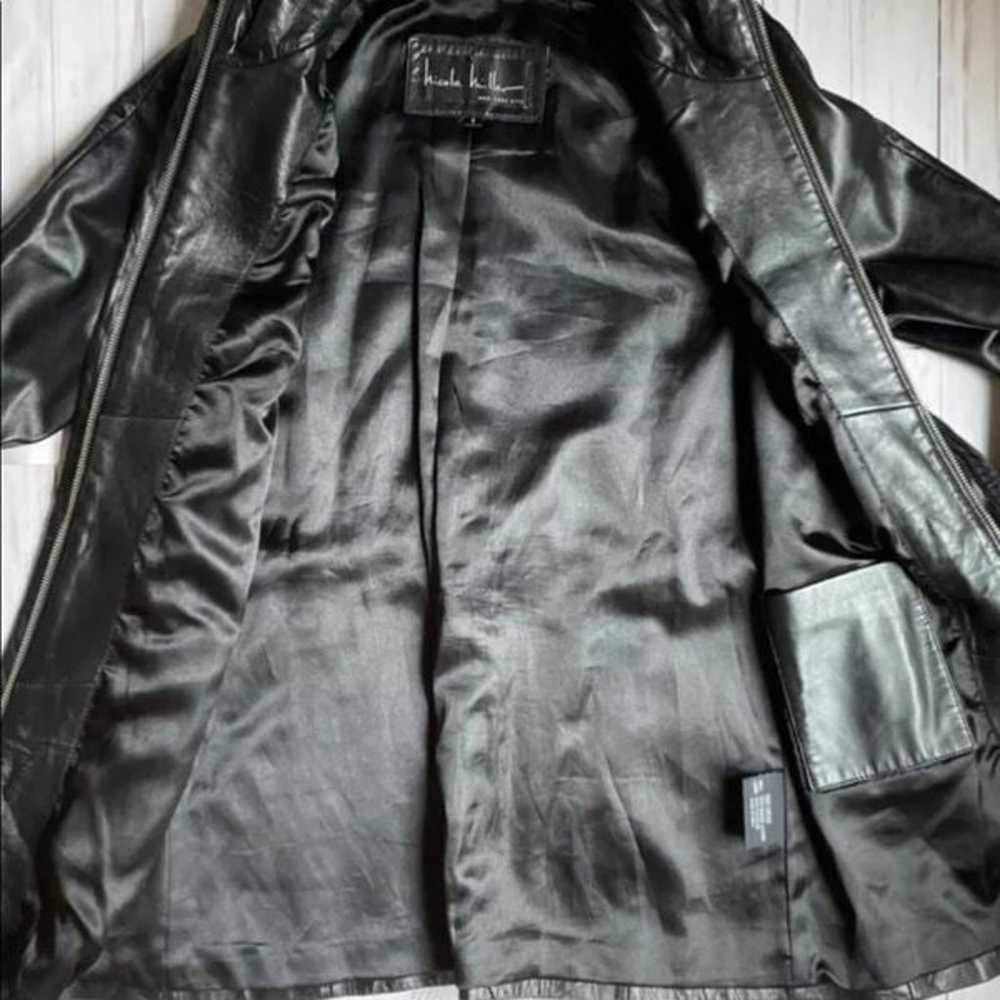 Vintage Black Leather Blazer - image 5