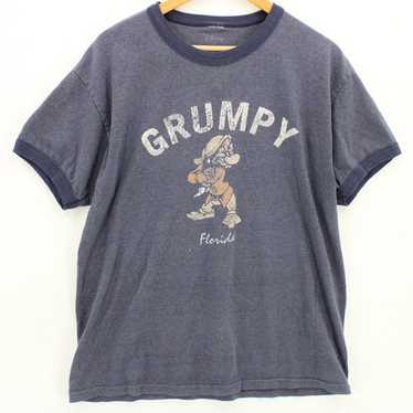 Vintage Disney Shirt Mens Gray Short Sleeve Grump… - image 1