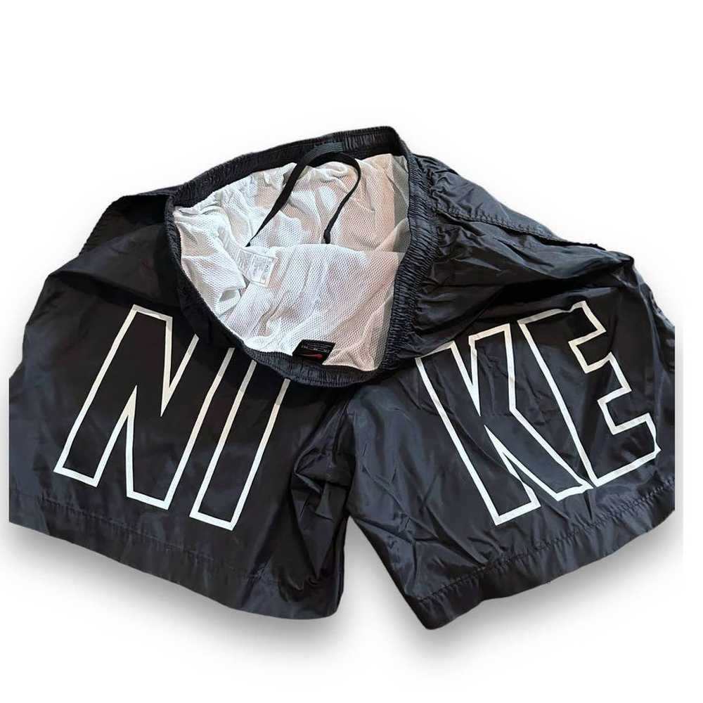 Vintage 1990s Big Logo Nike Workout Shorts: Size … - image 5