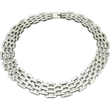 Sterling Silver Modernist TAXCO Necklace