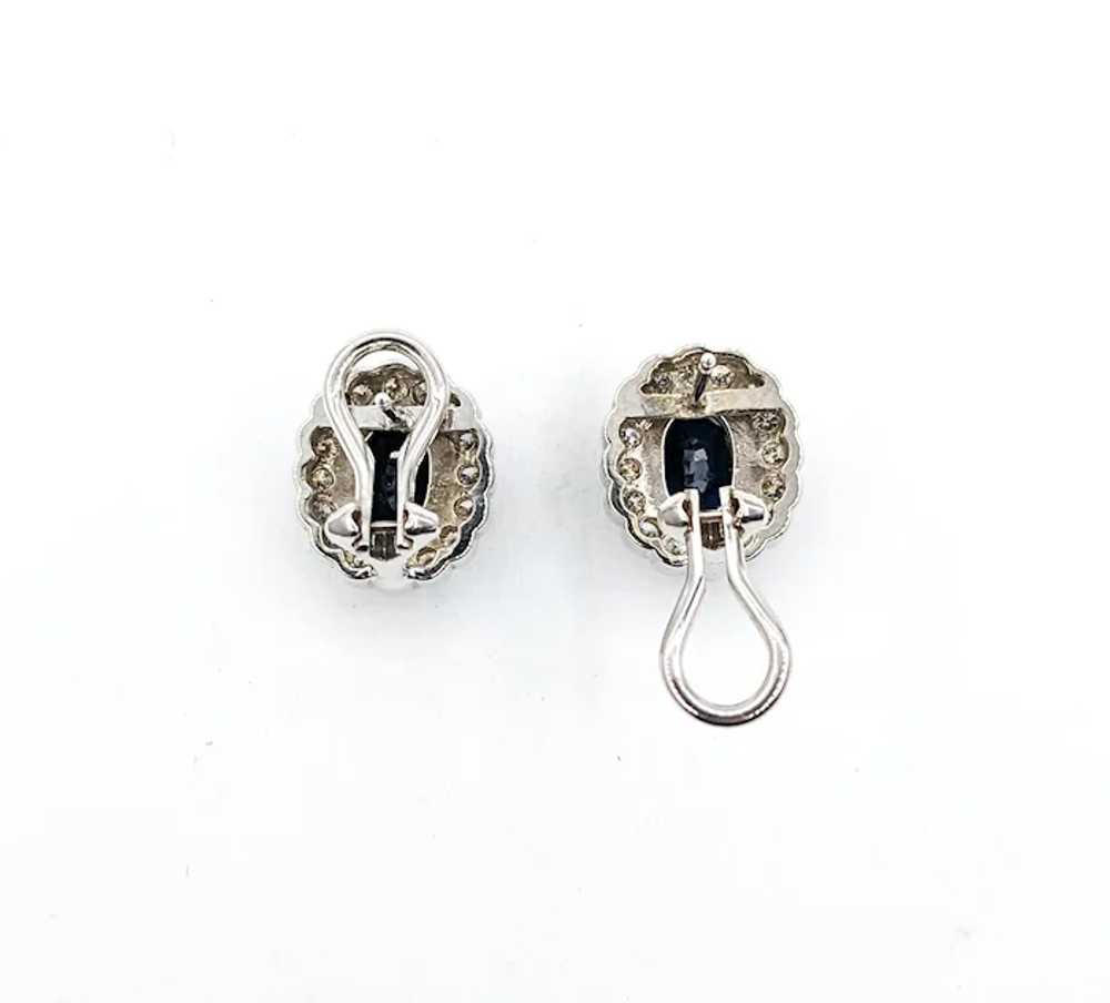 Exquisite Sapphire and White Diamond Earrings In … - image 7