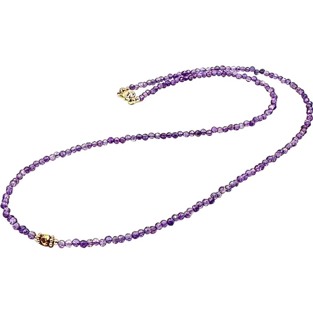 14k, 18k Gold and Amethyst Necklace - image 1