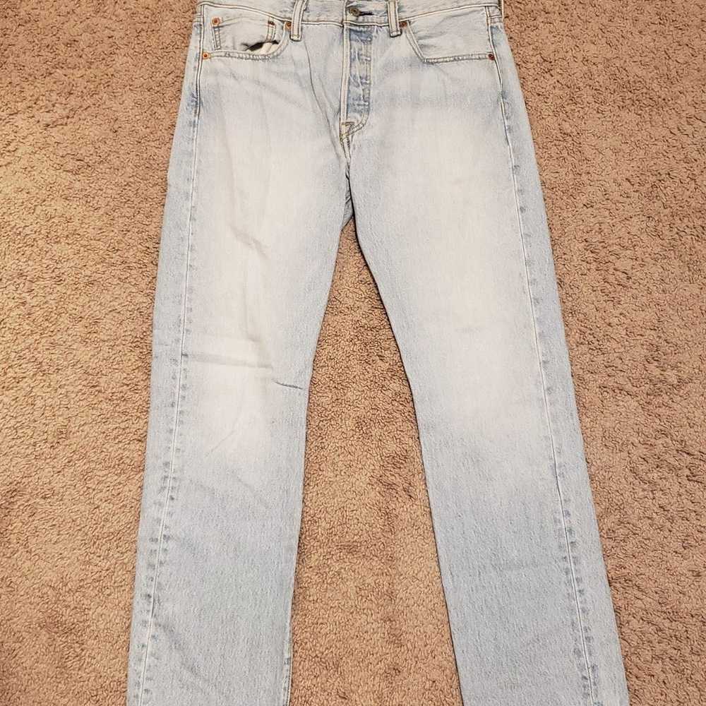 Levi 501 blue jeans 32x30 - image 1