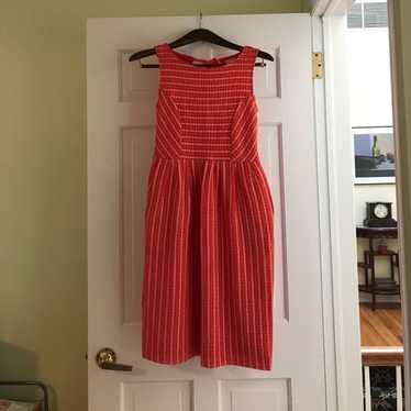 Coral and beige spring/summer dress - image 1