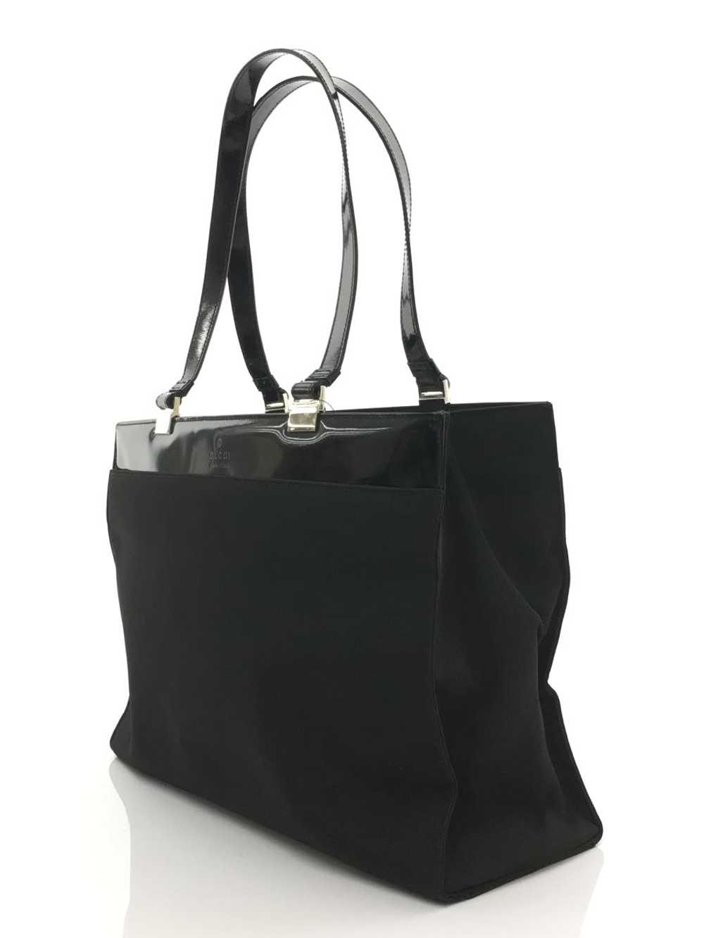 [Japan Used Bag] Used Gucci Tote Bag/Nylon/Blk Bag - image 2